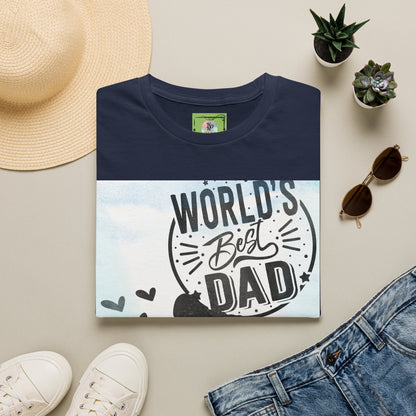 World's Best Dad T-Shirt — Father & Child Silhouette Gift