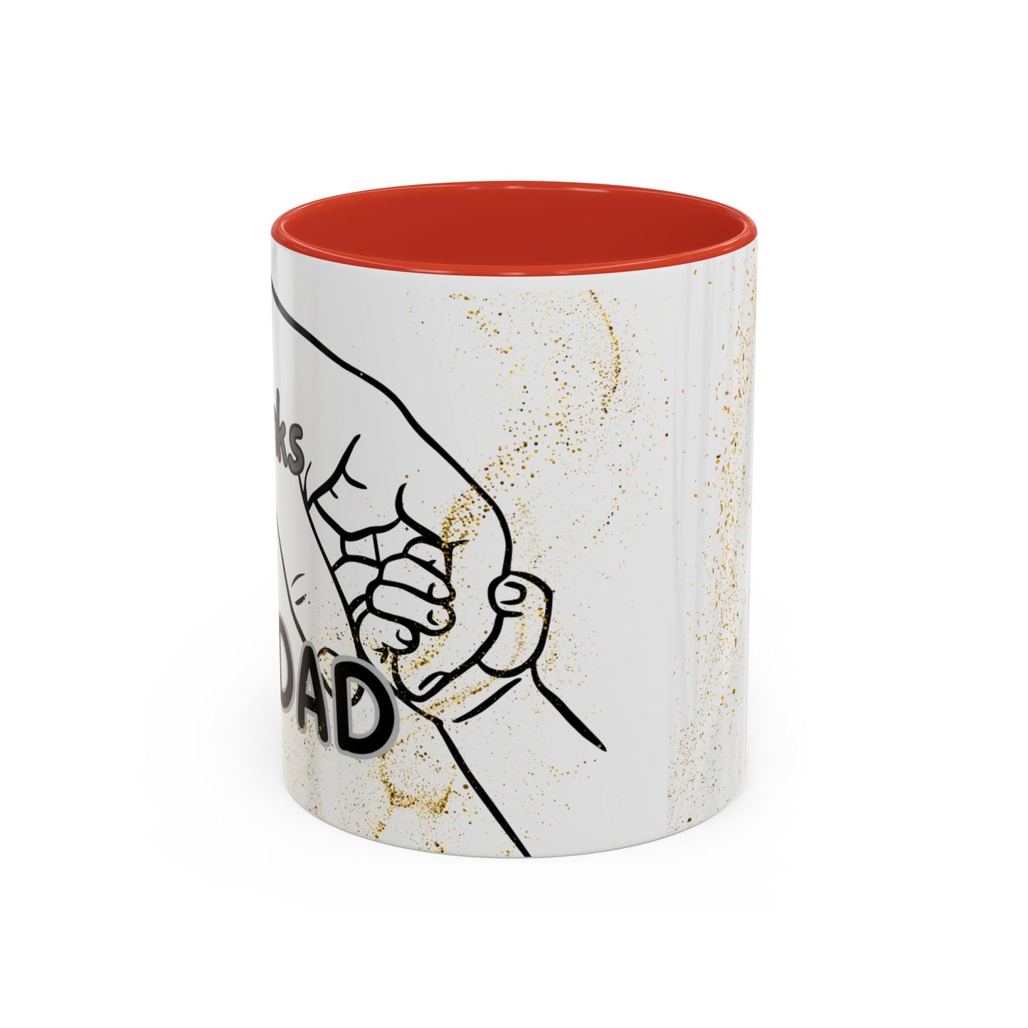 Thanks Dad Accent Coffee Mug — 'Thanks Dad' Father's Day Gift