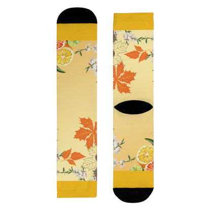 Whispering Maple Crew Socks - Cozy Everyday Essentials, Gift for Her, Stylish Footwear, Fun Accessories