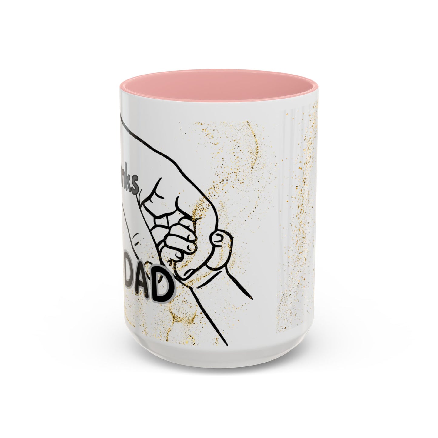 Thanks Dad Accent Coffee Mug — 'Thanks Dad' Father's Day Gift