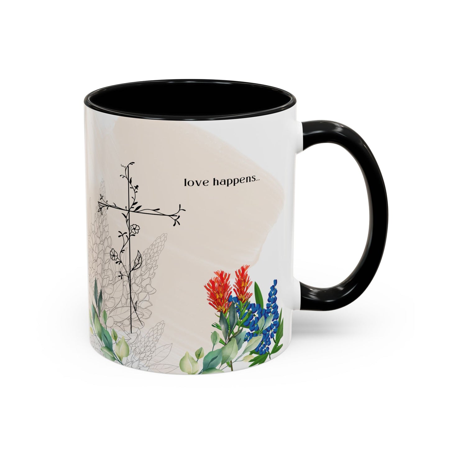 Love Happens Coffee Mug - 11oz & 15oz, Perfect Gift for Home & Special Occasions