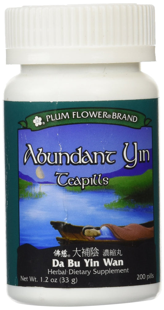 Abundant Yin Teapills (Da Bu Yin Wan), 200 Pills-Plum Flower