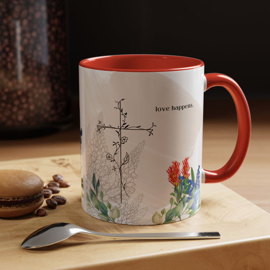 Love Happens Coffee Mug - 11oz & 15oz, Perfect Gift for Home & Special Occasions