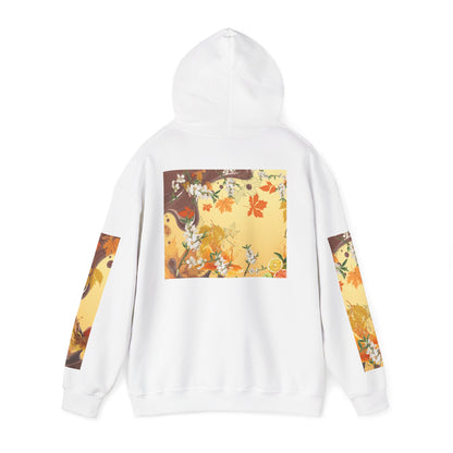 Whispering Maple Hooded Sweatshirt, Cozy Fall Hoodie, Unisex Sweatshirt for Nature Lovers, Perfect Gift for Thanksgiving, Leaf Print Sweatshirt