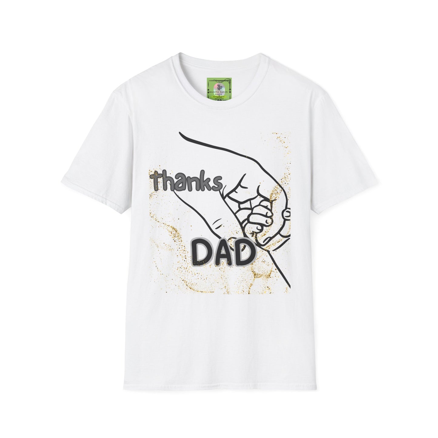 Thanks Dad T-Shirt — Father and Baby Hand Graphic Tee for Father’s Day