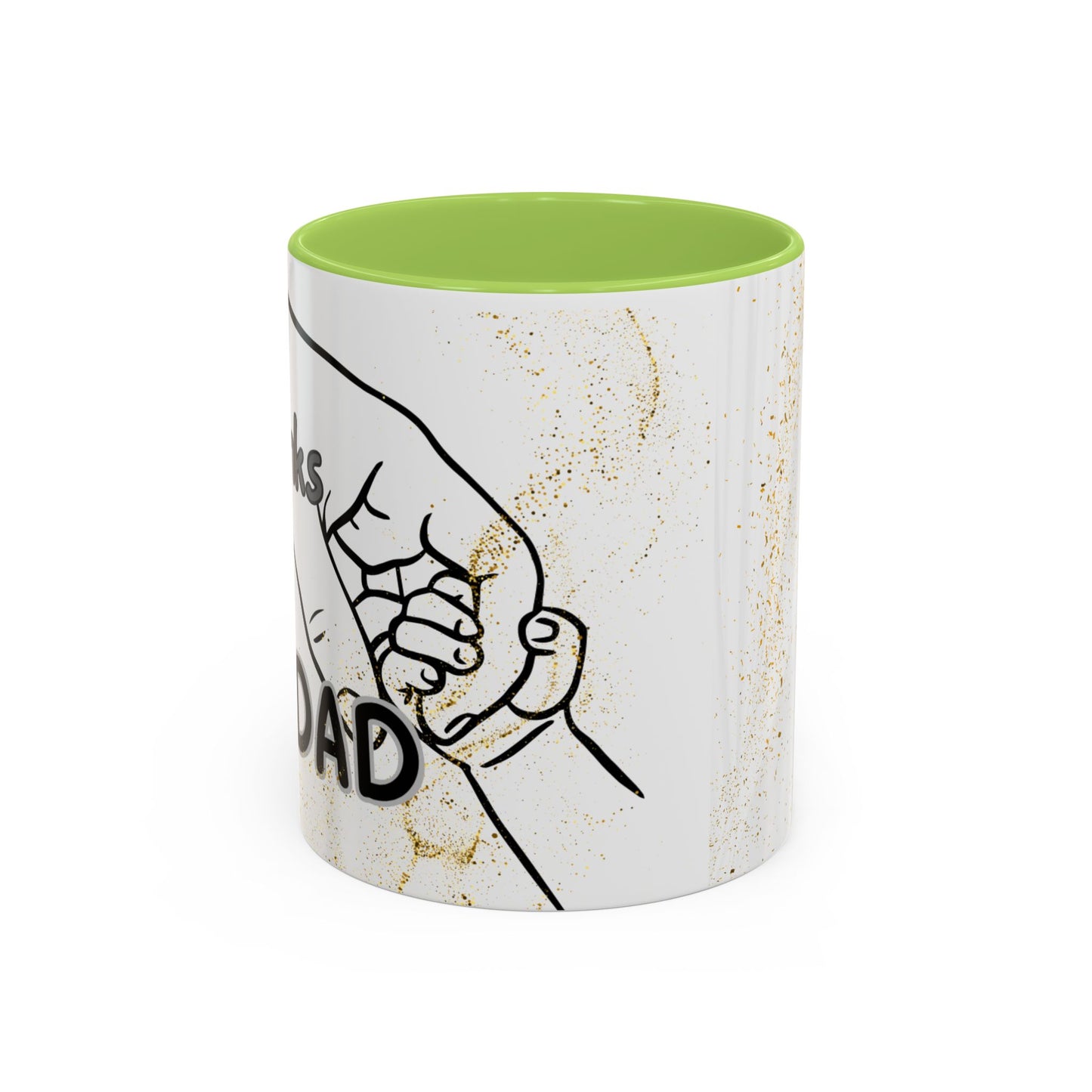 Thanks Dad Accent Coffee Mug — 'Thanks Dad' Father's Day Gift