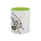 Thanks Dad Accent Coffee Mug — 'Thanks Dad' Father's Day Gift
