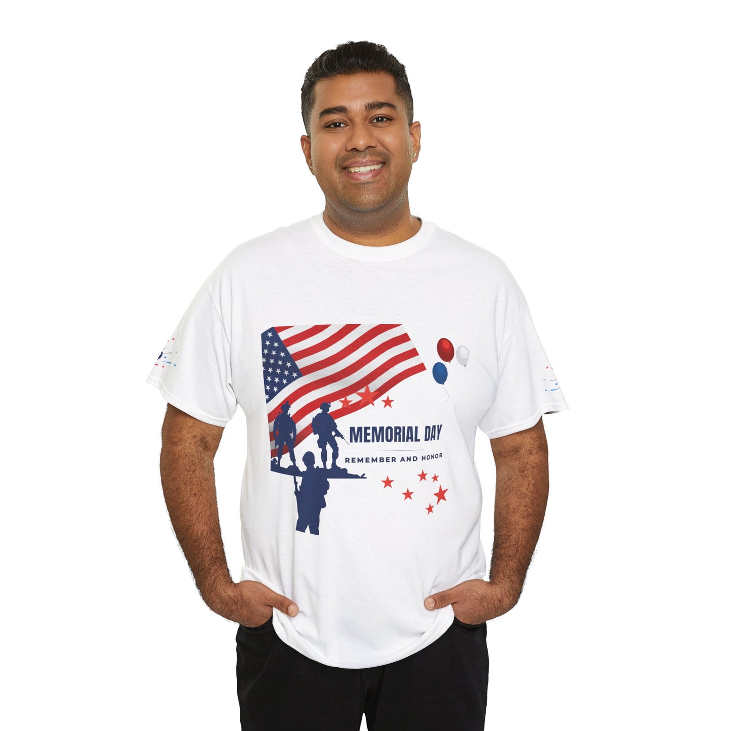 Memorial Day Tribute Tee, Unisex Cotton Shirt, Veterans Day Gift, Patriotic T-shirt, Remembrance Apparel