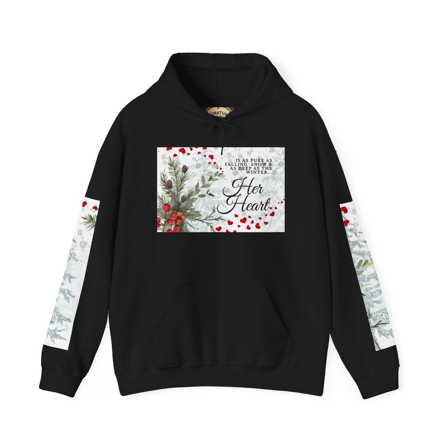 'Her Heart' Floral Winter Holiday Pullover