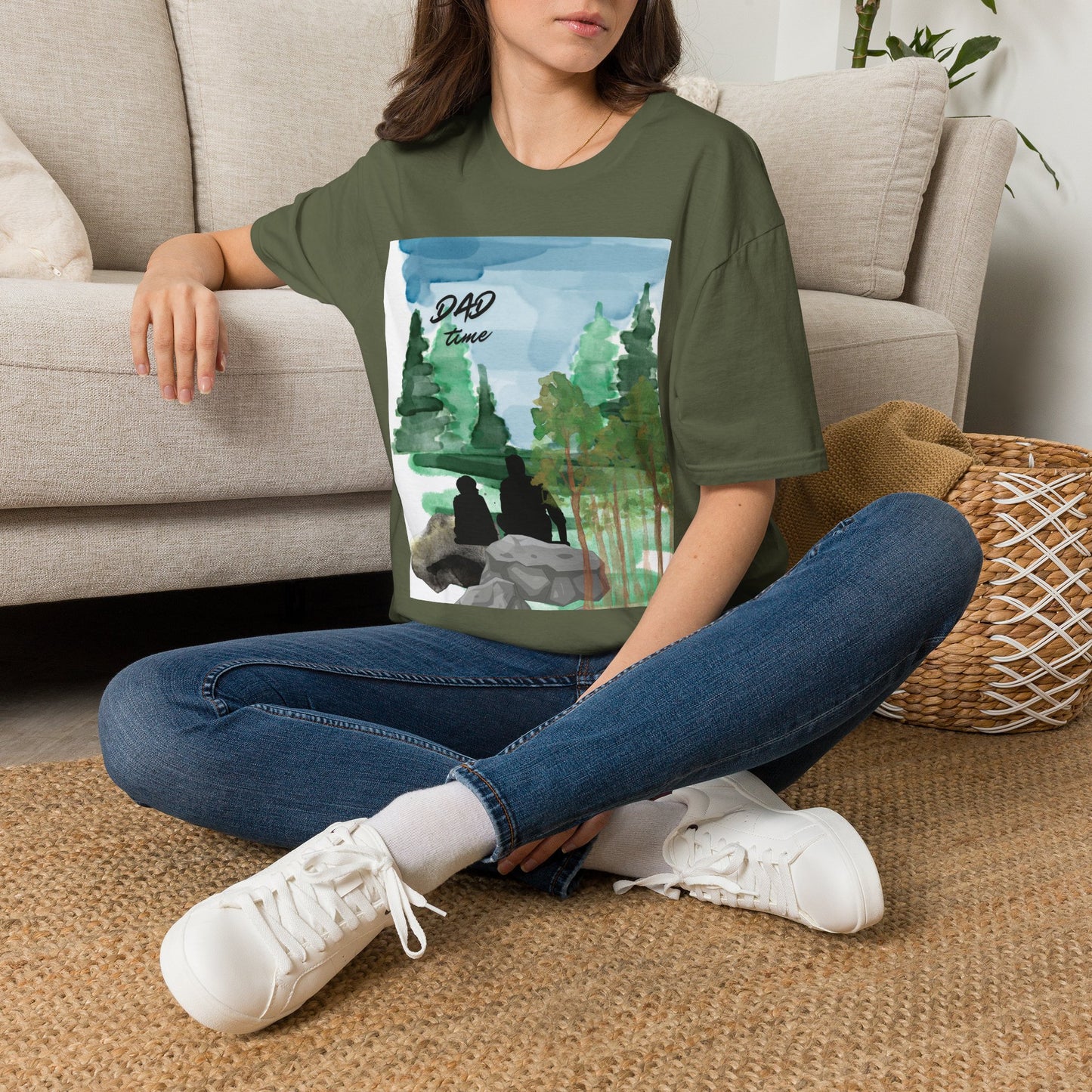 Dad Time T-Shirt — Camping Forest Dad Graphic Tee