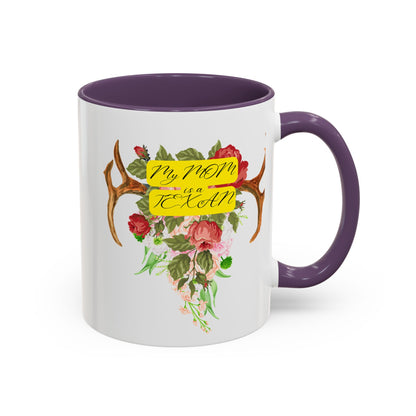 My Mom is a Texan Floral Coffee Mug - Perfect Gift for Mother's Day & Texas Lovers