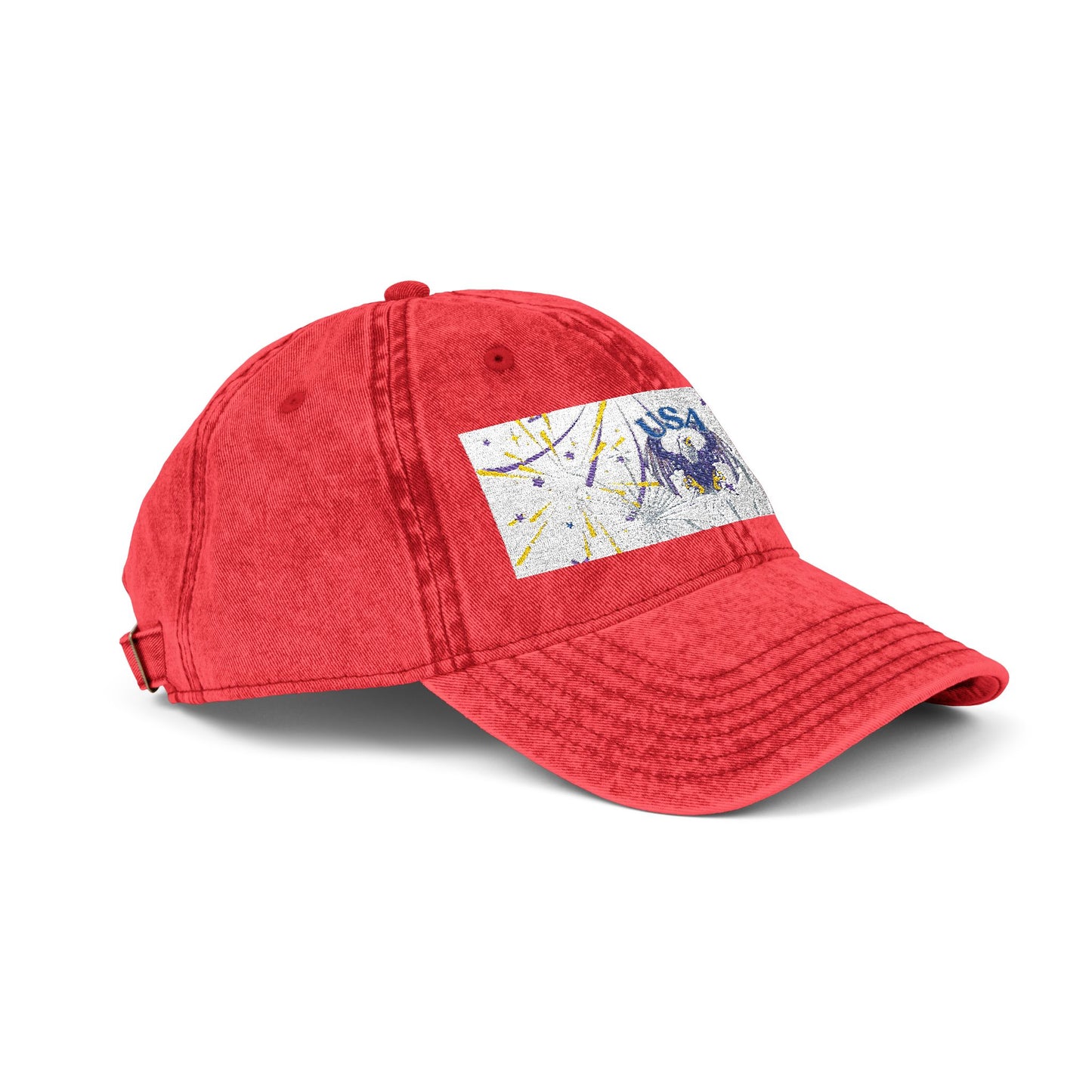 Patriotic Eagle Vintage Embroidery Cap, Retro Dad Hat