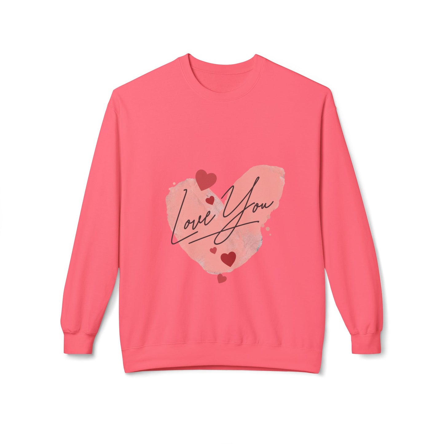 Love You Unisex Midweight Softstyle Fleece Crewneck Sweatshirt