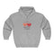 Together Forever Hearts Full Zip Hooded Sweatshirt