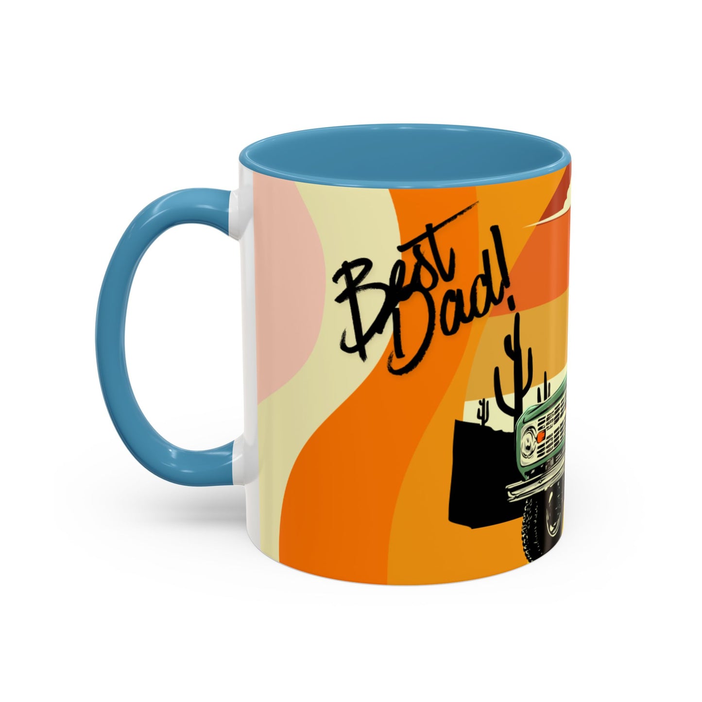 Vintage Off-Road Truck Coffee Mug — Desert Sunset Accent