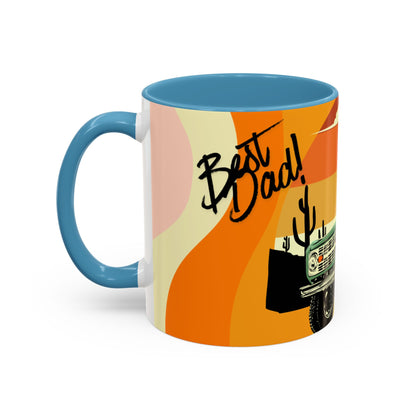 Vintage Off-Road Truck Coffee Mug — Desert Sunset Accent