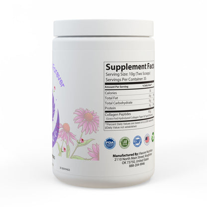 Collagen Peptides Type I & III Supplement (350g, 12.3oz)