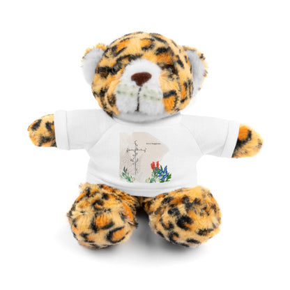 love Happens Stuffed Animal with Custom Tee - Adorable Cuddly Bear Gift for Kids