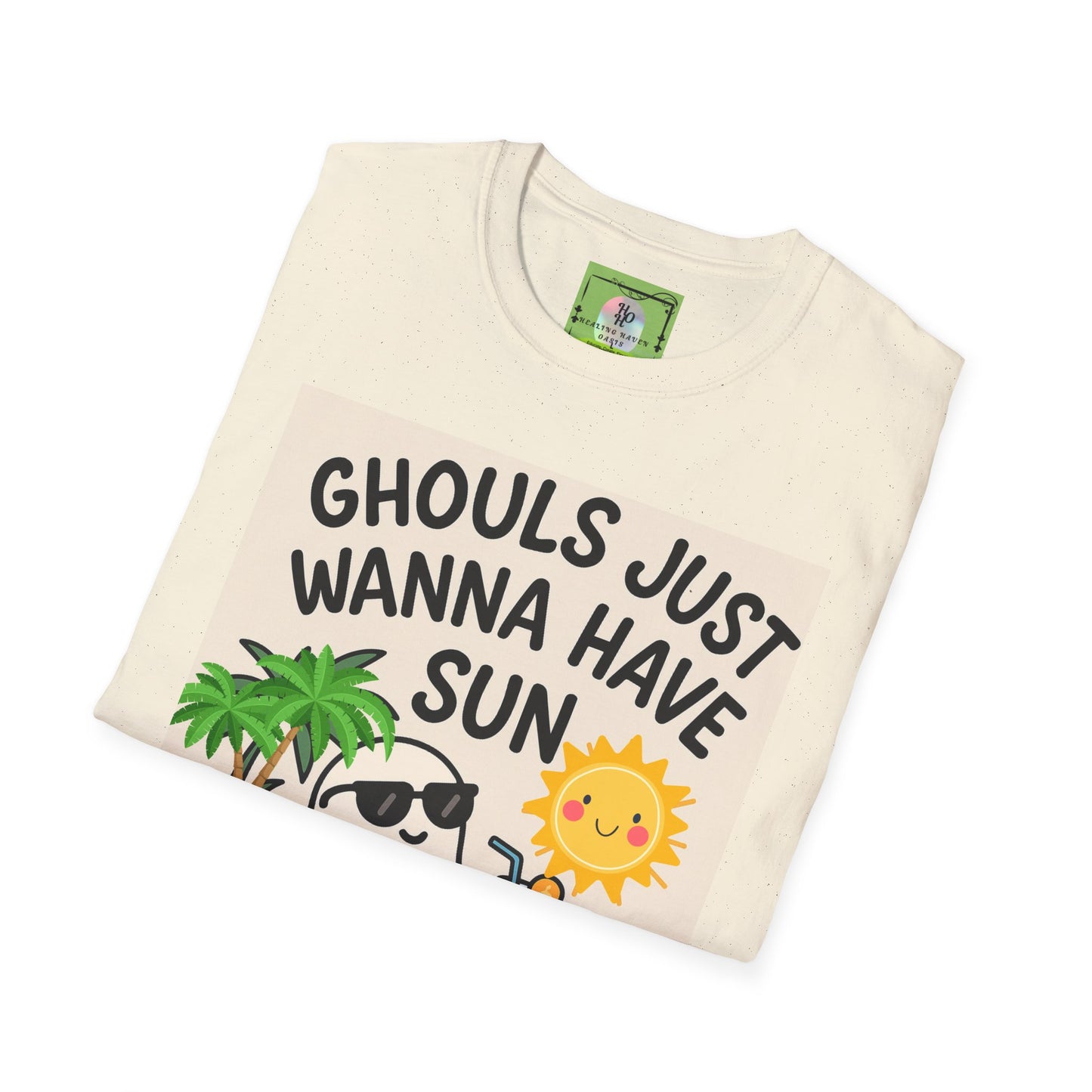 Ghouls Just Wanna Have Sun Shirt | Unisex Softstyle Tee | Summer Vibes, Beachwear, Fun Gift, Tropical T-Shirt
