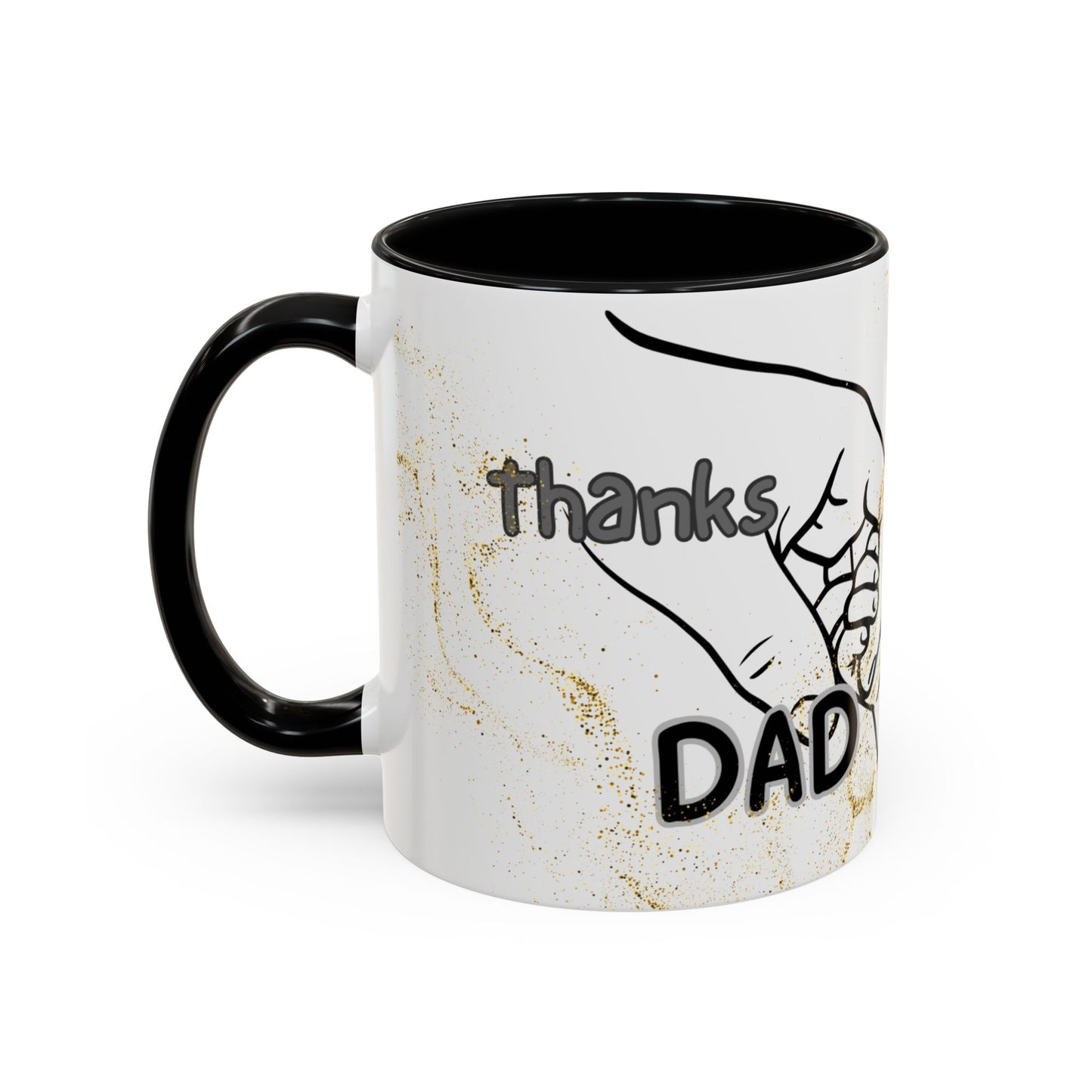Thanks Dad Accent Coffee Mug — 'Thanks Dad' Father's Day Gift