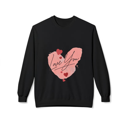 Love You Unisex Midweight Softstyle Fleece Crewneck Sweatshirt