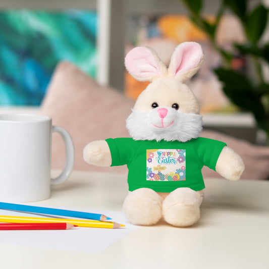 Happy Easter Stuffed Animal with T-Shirt