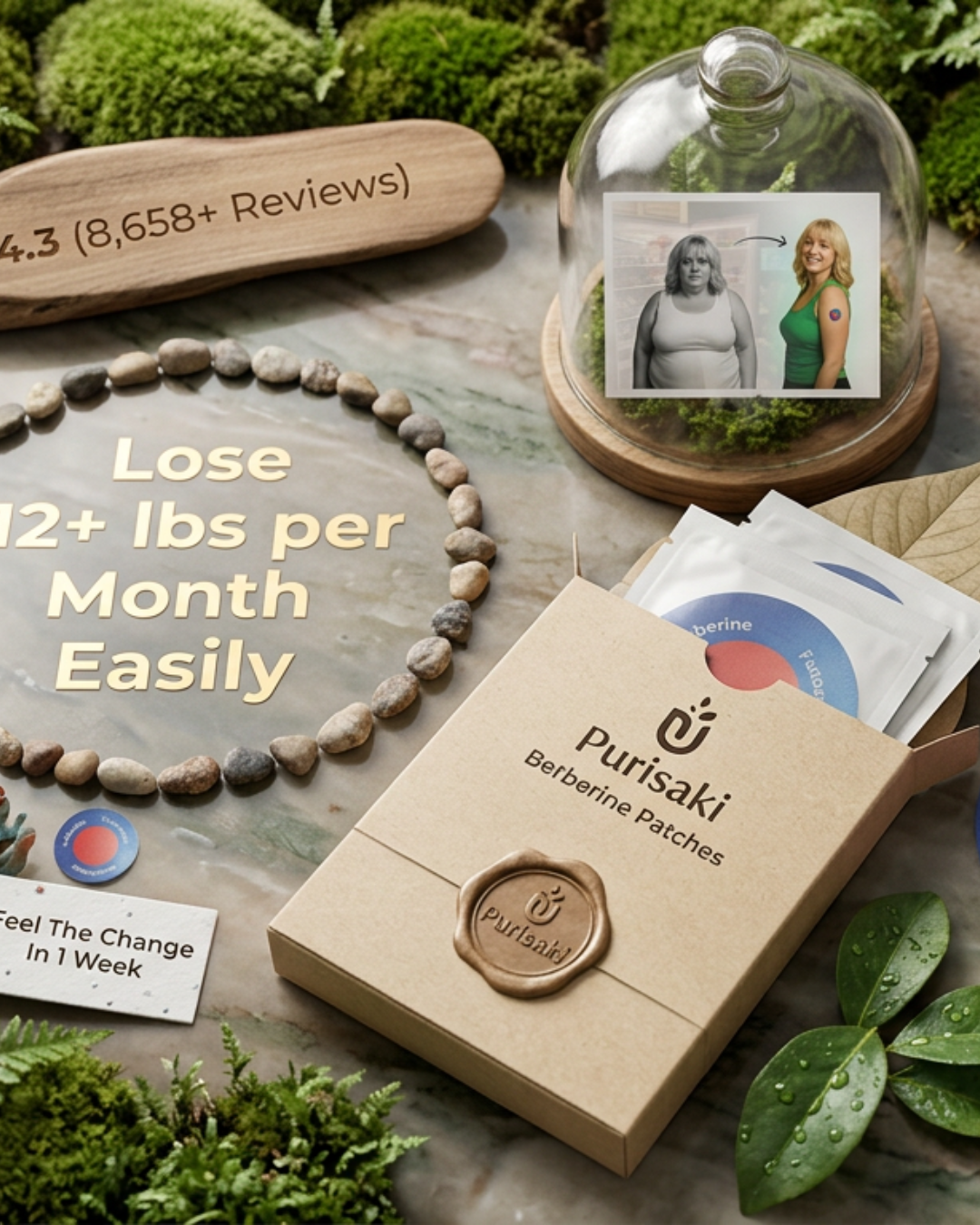 Purisaki Berberine Patches – Metabolic Wellness Support