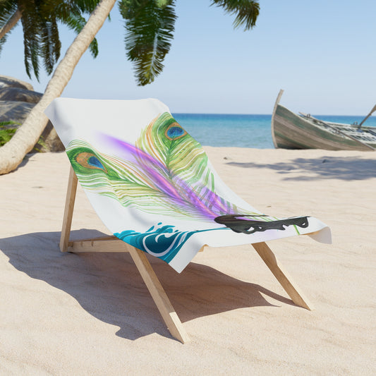 Hallowqueen Beach Towel – Colorful Boho Ocean Vibe