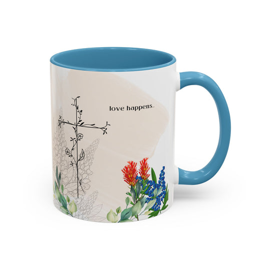 Love Happens Coffee Mug - 11oz & 15oz, Perfect Gift for Home & Special Occasions
