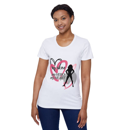 My Mom My Hero My Heart Organic T-Shirt - Celebrate Love and Strength