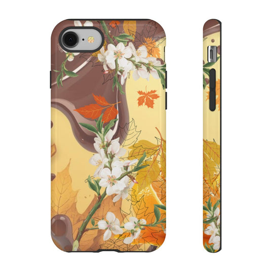 Whispering Maple Phone Case, Tough Cases, Fall Themed Cover, Floral Design, Personalized Gift, Seasonal Phone Accessories